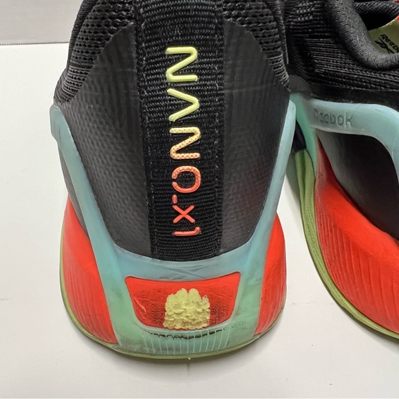 Reebok men’s nano X1 cross trainer sneaker size 9black digital glow - Picture 4 of 8